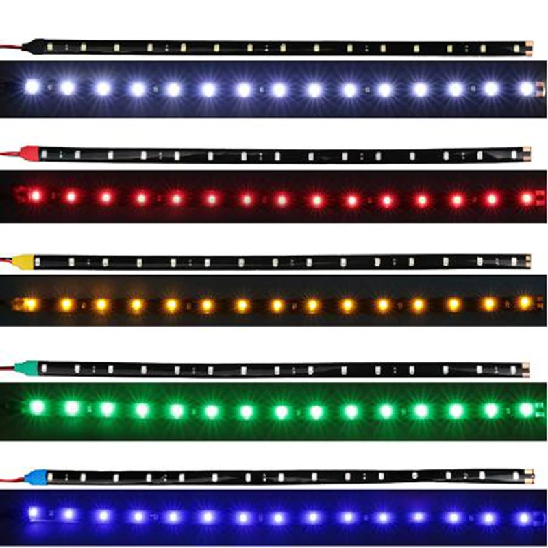 4 шт. 30 см 3528 Водонепроницаемая светодиодная лента гибкий светильник s DC12V SMD