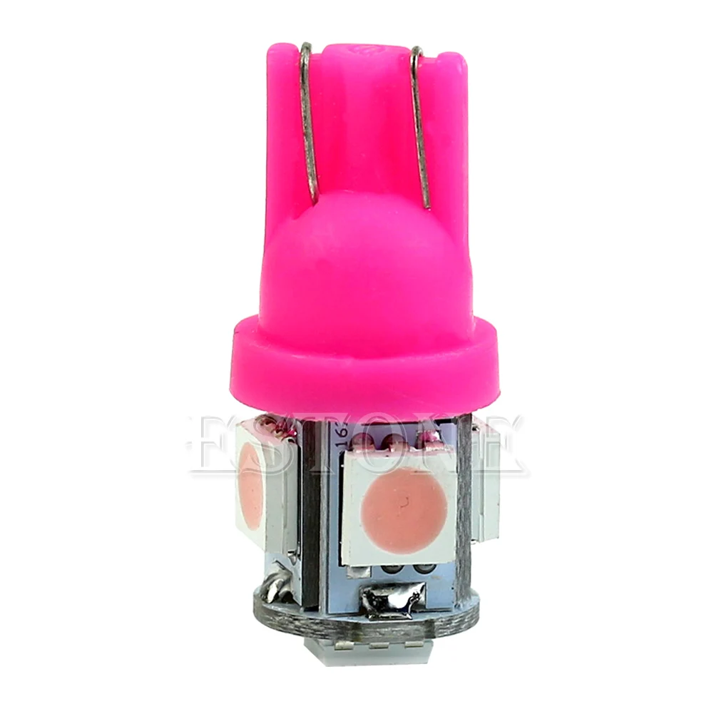 

Pink 5050 SMD 5 LED 194 168 W5W Wedge Light Bulb Car Tail Lamp