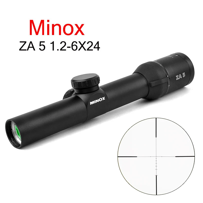 MINOX HD ZA5I 1,2-6x24 IR тактический прицел оптический прицел для AK47 AR15 M4 Caza Oxota Sniper gear воздушная мягкая винтовка