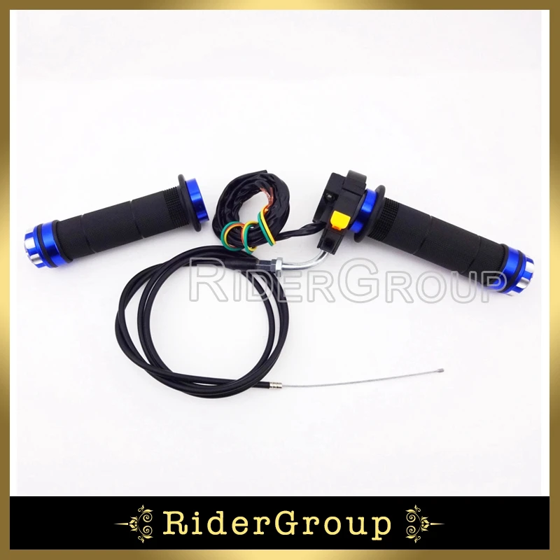 Синий трос дроссельной заслонки ручки выключатель для 2-тактного двигателя 49cc 50cc