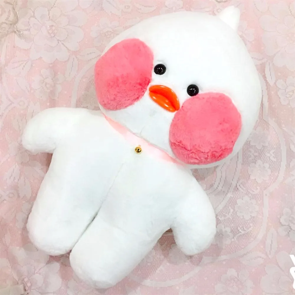 80 см Kawaii LaLafanfan плюшевая игрушка кафе утка мультфильм Милая Утка Мягкая кукла