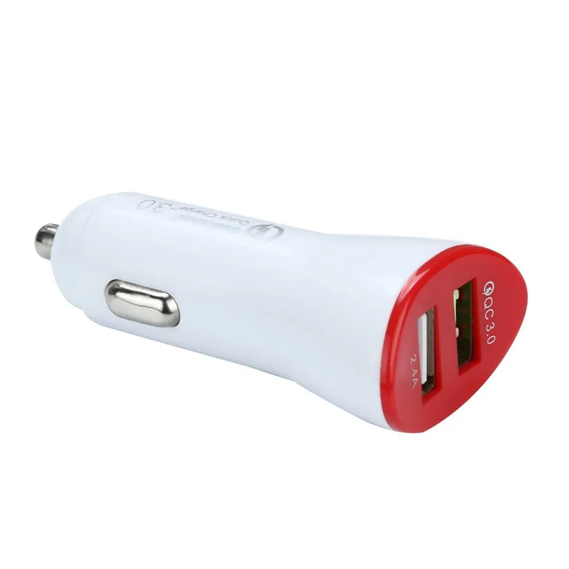 Автомобильный Стайлинг kongyide автомобильные зарядные устройства QC3.0 Dual USB зарядное