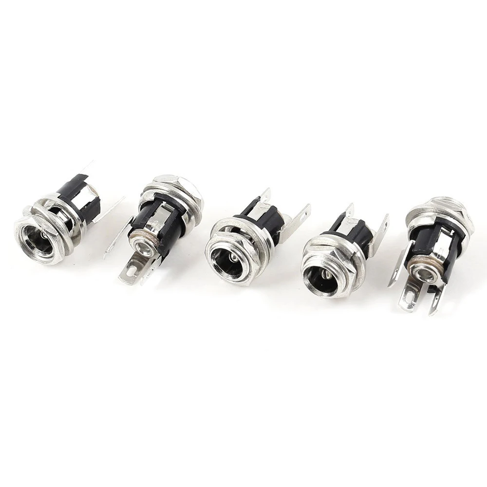 50Pcs 12V DC Power Supply Jack Socket Female Panel Mount Connector 5.5X 2.1mm Plug Adapter | Обустройство дома
