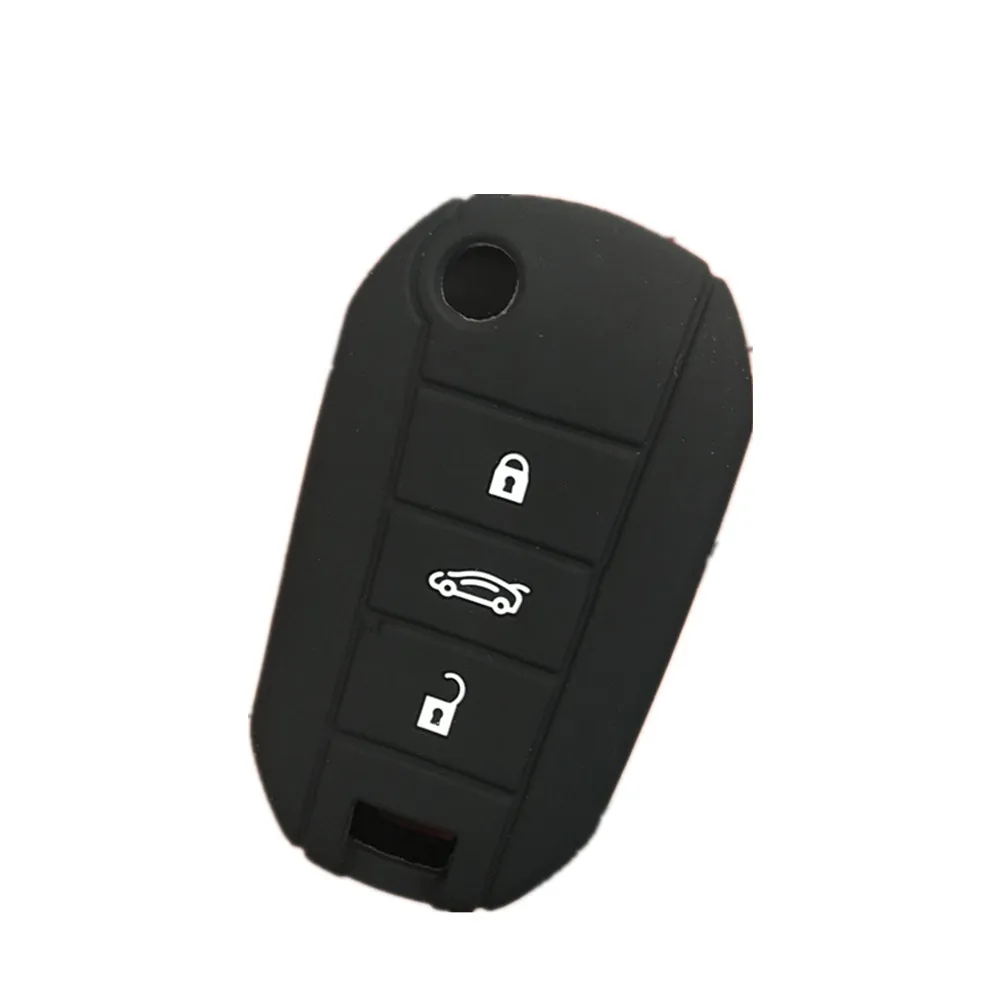 AUTEWODE 2 кнопки Автомобильный ключ силиконовый чехол для Citroen Peugeot 208 508 2008 FOB