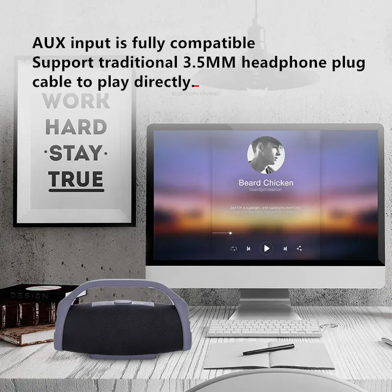 Беспроводная портативная bluetooth колонка уличные басы перезаряжаемые