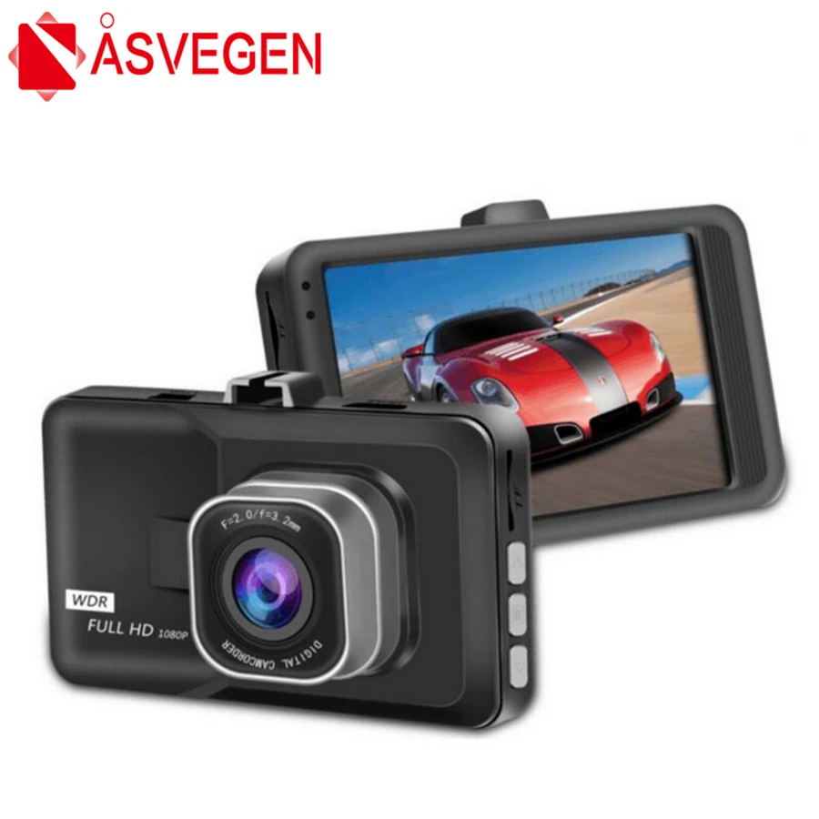 Видеорегистратор автомобильный Asvegen Full HD 1080P G датчик ночное