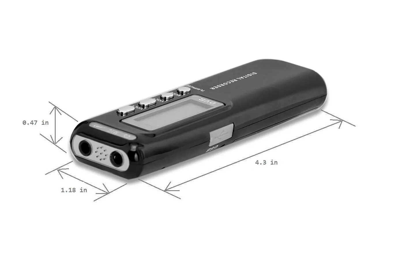 4 ГБ 8 диктофон USB Профессиональный цифровой Аудио Диктофон встроенный динамик MP3