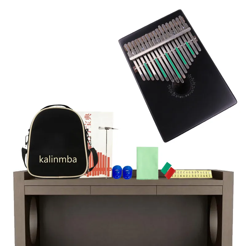 17 клавиш Kalimba красное дерево большого пальца фортепиано Mbira твердой древесины большого пальца пианино палец мини клавиатура инструмент Calimba Африканское натуральное пианино