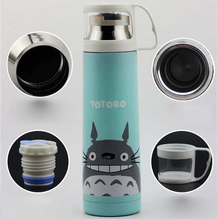 Кот Нержавеющая сталь термос чашка Чай воды Кофе Колбы лабораторные вакуумная