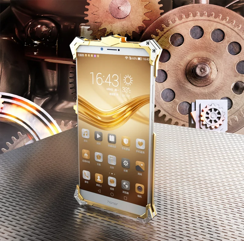 Zimon авиации Алюминий металлический чехол для huawei Honor 9 Lite Honor 6X X6 BLN-L21 BLN-L22 BLN-L24/huawei GR5 /Коврики 9 lite