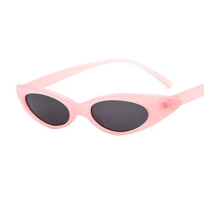 pink Ретро cateye Солнцезащитные очки для женщин винтажные солнечные очки розовый желтый lunette soleil femme zonnebril dames Оттенки для женщин - Цвет линз: pink