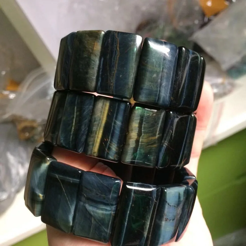 Женский браслет с бусинами из камня тигровый глаз|Плетеные браслеты| |