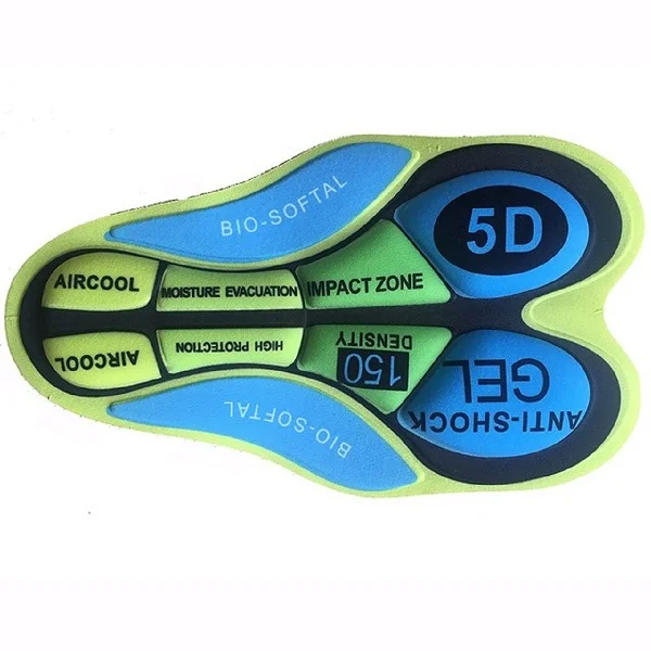Велосипедные шорты Подушка дышащая 9D 12D 19D 20D гелевая Подушка для велоспорта MTB велосипедная Базовая подушка для сиденья противоударные велосипедные накладки для нижнего белья - Цвет: Серый