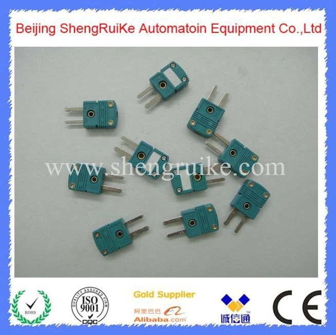 Мини-разъем термопары типа K OMEGA плоский штекер и гнездо зеленого цвета |