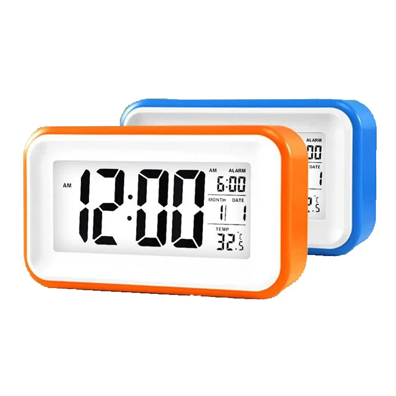 Высокое качество ультра-тихий световой электронный цифровой будильник с
