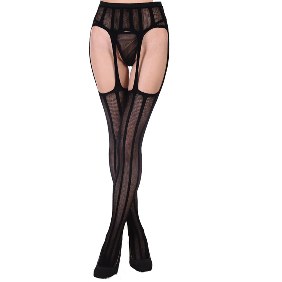 women's sexy garter belt mesh tights women thigh high silk stocking solid fishnet pantyhose fancy night club womens tights high waisted cut out fishnet garter tights