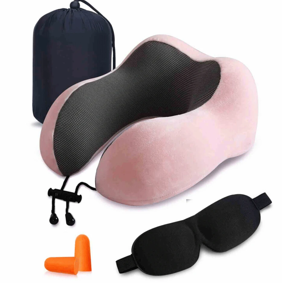 Высококачественная U образная дорожная подушка из пены с эффектом памяти для