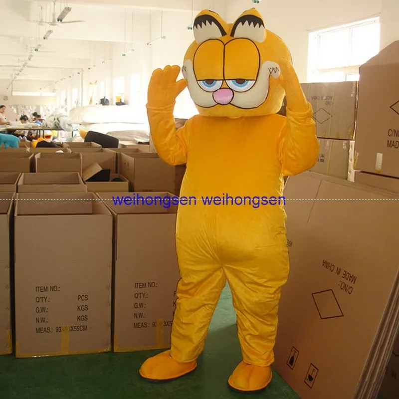 Можно мыть водой высокого качества EVA материал шлем Гарфилд талисман костюмы