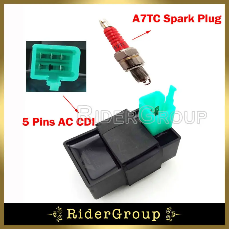 Свеча зажигания переменного тока CDI A7TC 5 контактов 50 куб. См 70 90 110 125 для питбайка