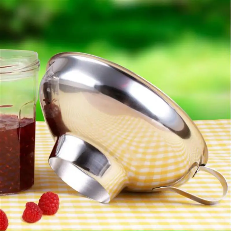 Нержавеющая сталь Воронка Кухня масла воронка для жидкости металлическая со