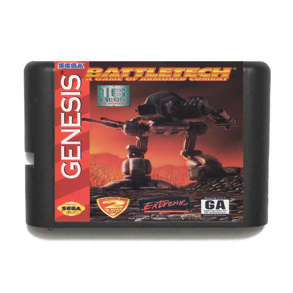 Battletech 16 бит MD карточная игра для Sega игры Mega Drive Genesis|Картриджи| |