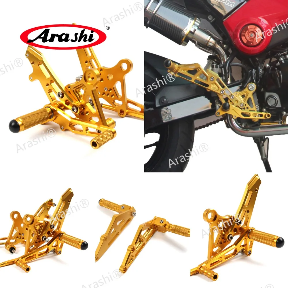 Регулируемые подножки Arashi CNC для HONDA MSX125 MSX 125 2013 2017 Rider задние комплекты ног 2014 2015