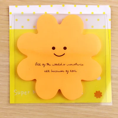 Карамельный цвет, бумага для заметок, Kawaii, звезда, яблоко, Закладка, блокнот для заметок, для школы, офиса, канцелярские принадлежности - Цвет: Оранжевый