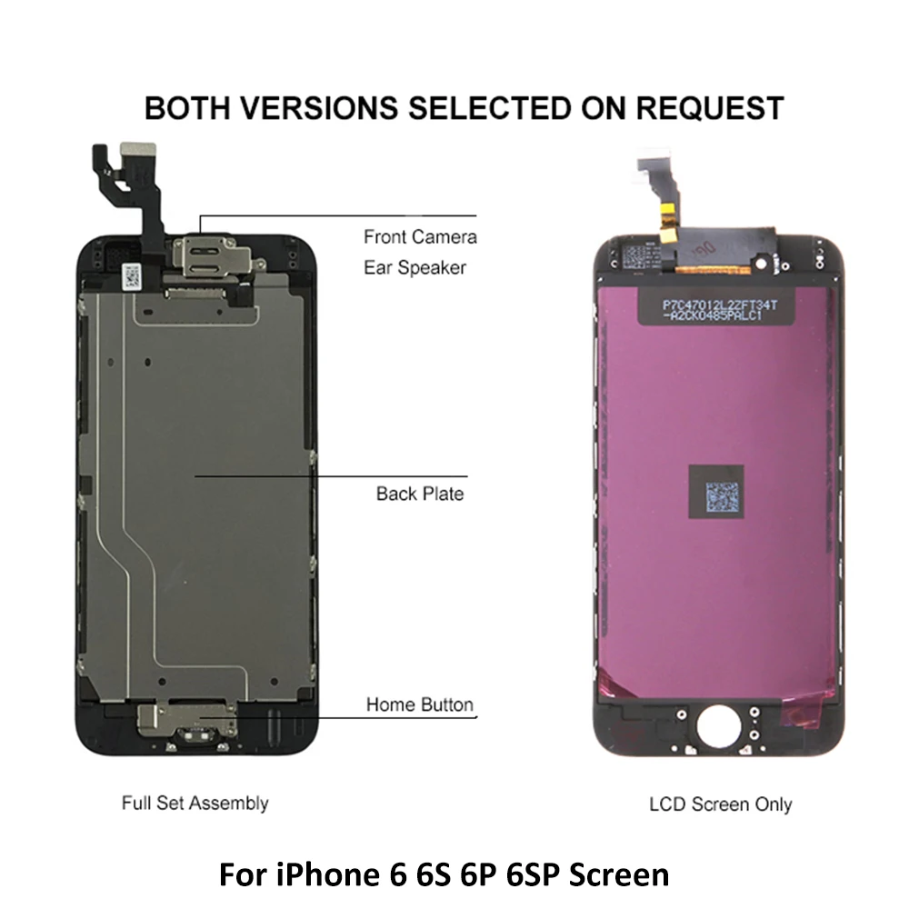 Полный комплект 2021 ЖК-дисплей для iPhone 6 6S Plus ЖК-экран в сборе замены Apple 6P 6SP