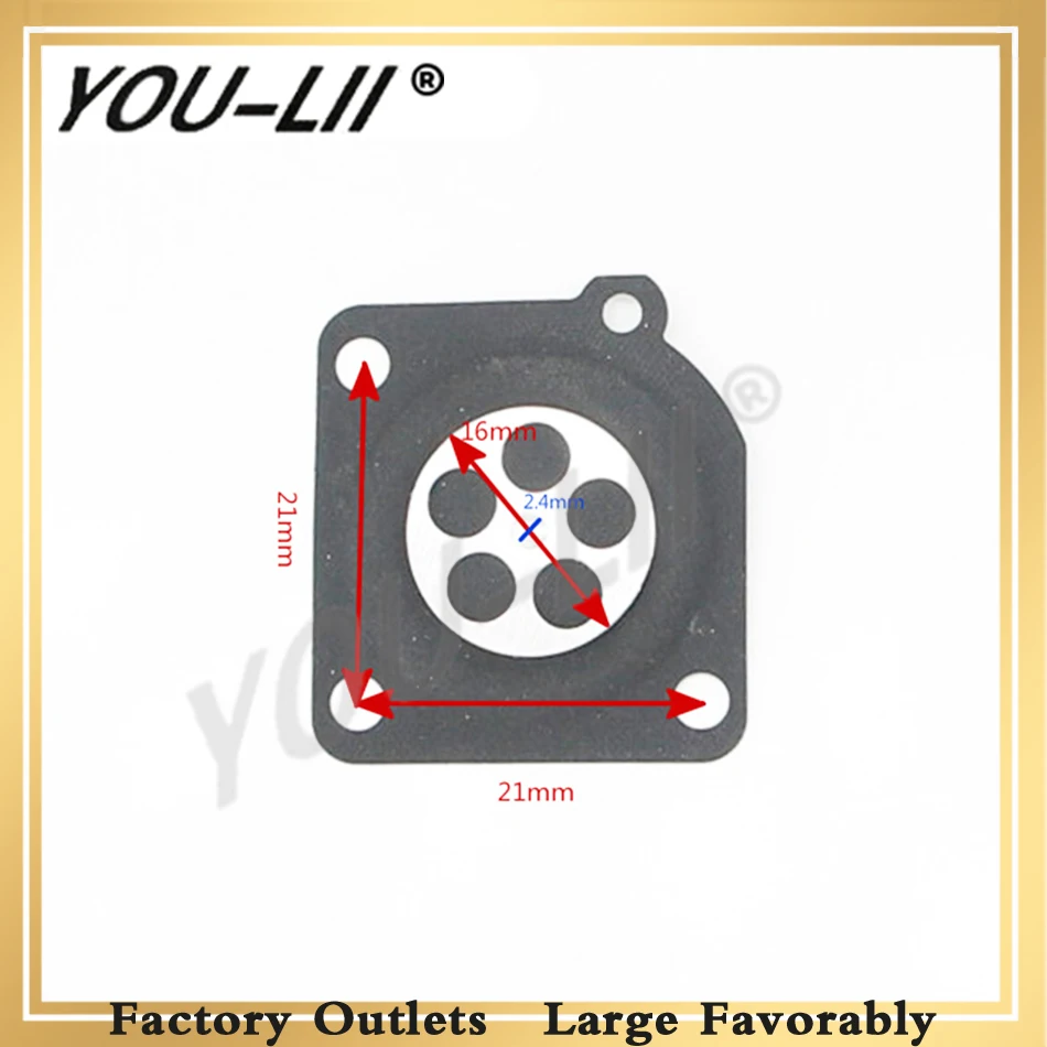 YOULII 50 шт./лот для ZAMA 180 Metering диафрагма Прокладка части бензопилы MS210 MS230 MS250