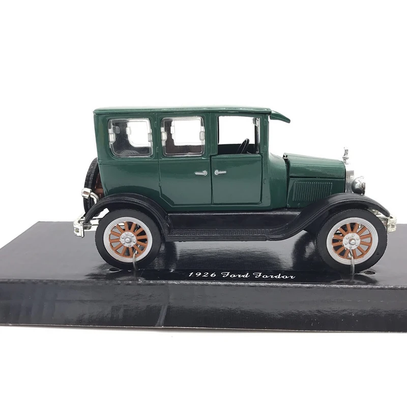 1:32 Классическая копия 1926 FORD FORDOR Классическая Коллекционная модель автомобиля Ретро темно-зеленый сплав литье под давлением игрушечный автомобиль