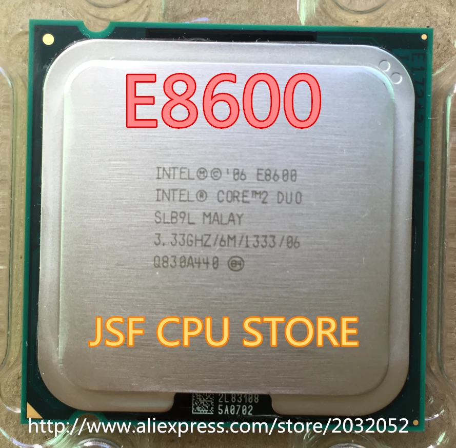 Процессор Intel CPU Core2 DUO E8600 3 33 ГГц LGA775 775pin 6 Мб кэш-памяти L2 двухъядерный 65 Вт может