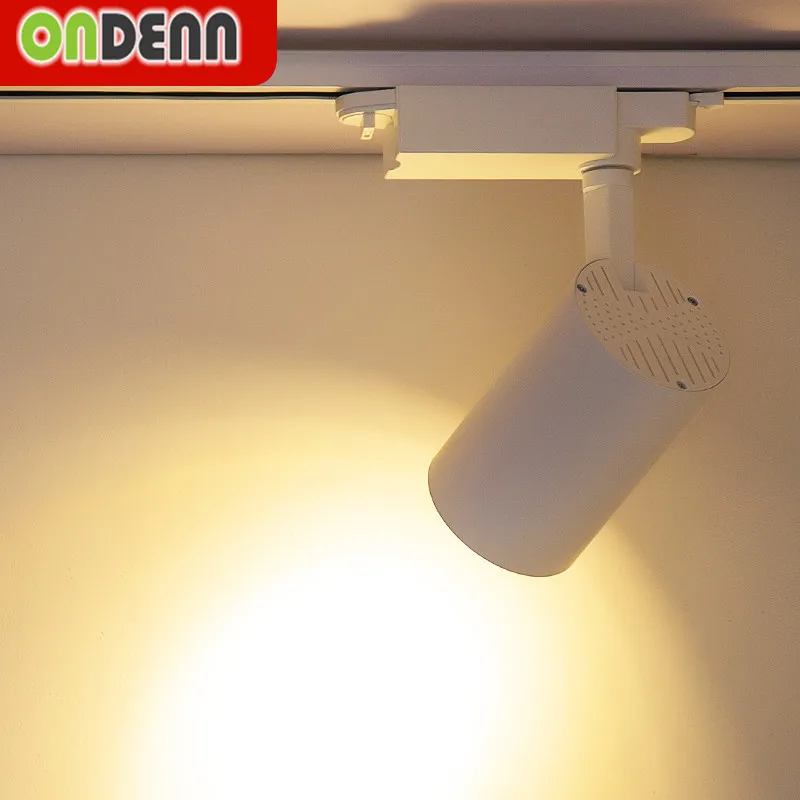 Светодиодный Трековый светильник 20W 30W COB Rail Lights LEDSpotlight 110V 120V 220V 230V 240V 3000K 6000K 10