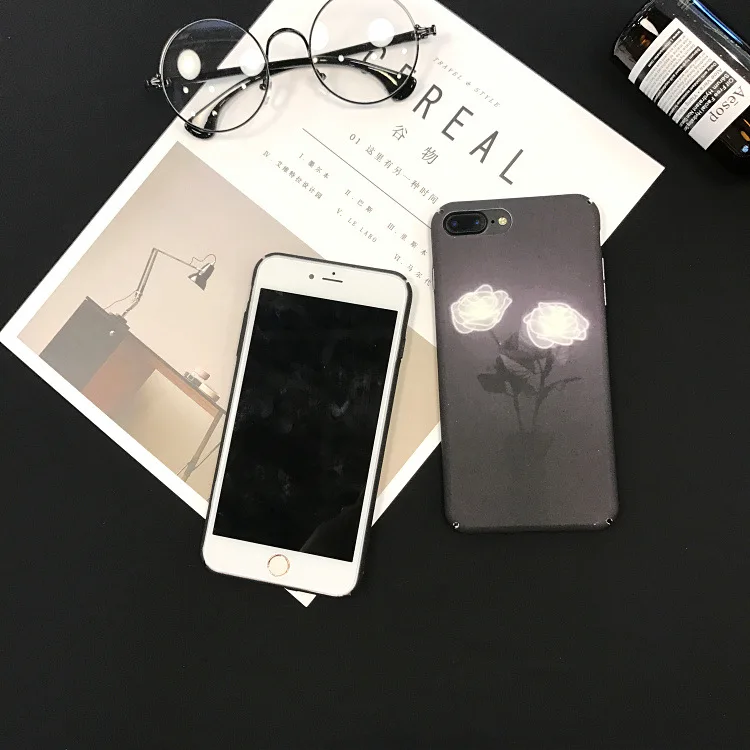 Чехол для телефона в стиле ретро с розами iPhone 6 6S 7 8 Plus Роскошный чехол простые