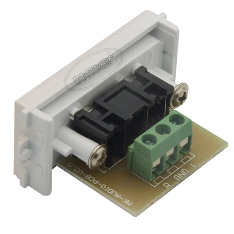 2RCA Аудио гнездовой разъем с задним винтовым соединением и корпусом золотой