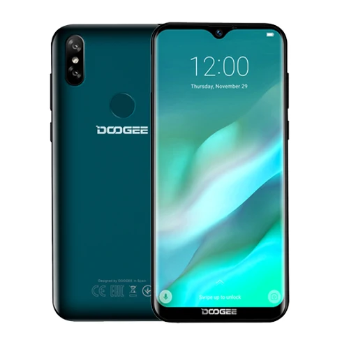 Emerald Green DOOGEE Y8 Android 9,0 MTK6739 четырехъядерный смартфон 6,1 дюймов FHD 19:9 8 Мп+ 8 Мп 3 Гб 16 Гб 3400 мАч 4G LTE мобильный телефон - Цвет: Emerald Green