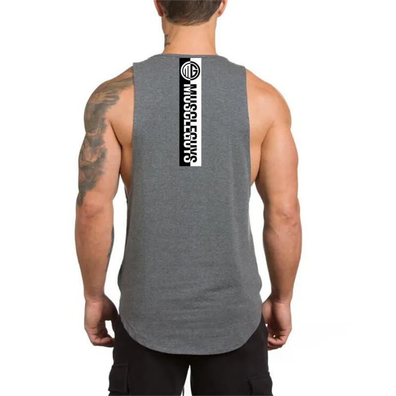 Майка Muscleguys для фитнеса Мужская одежда бодибилдинга мужская рубашка без рукавов