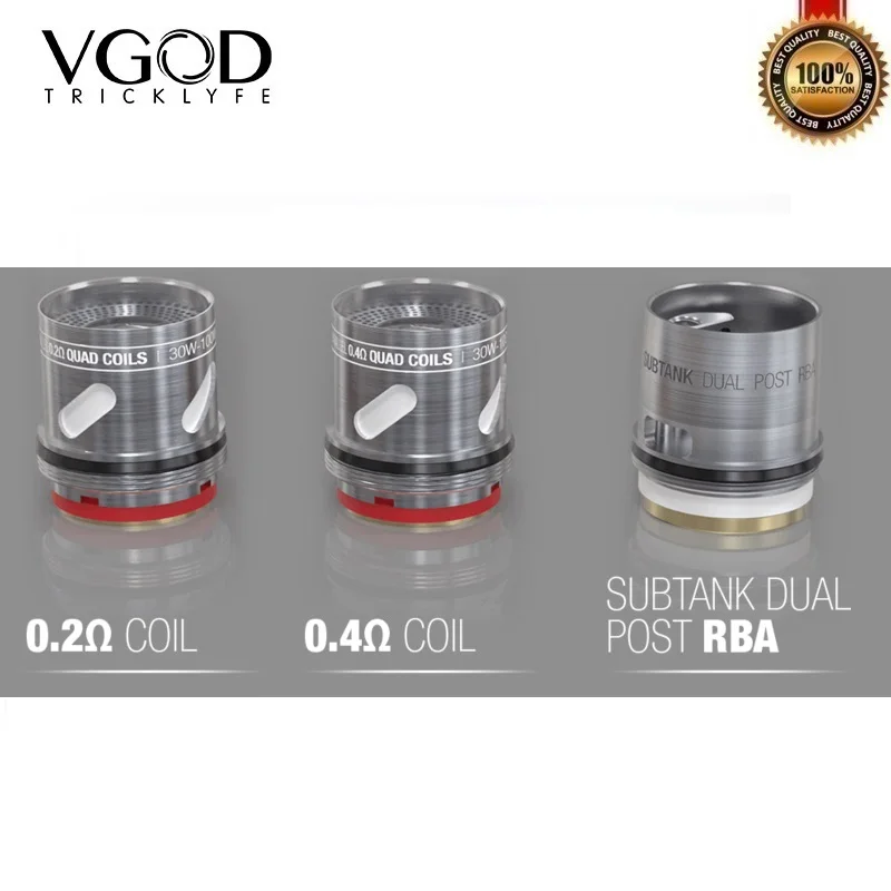 Оригинальный VGOD Pro Subtank 5 мл бак для вейпа 24 мм перестраиваемый распылитель капель