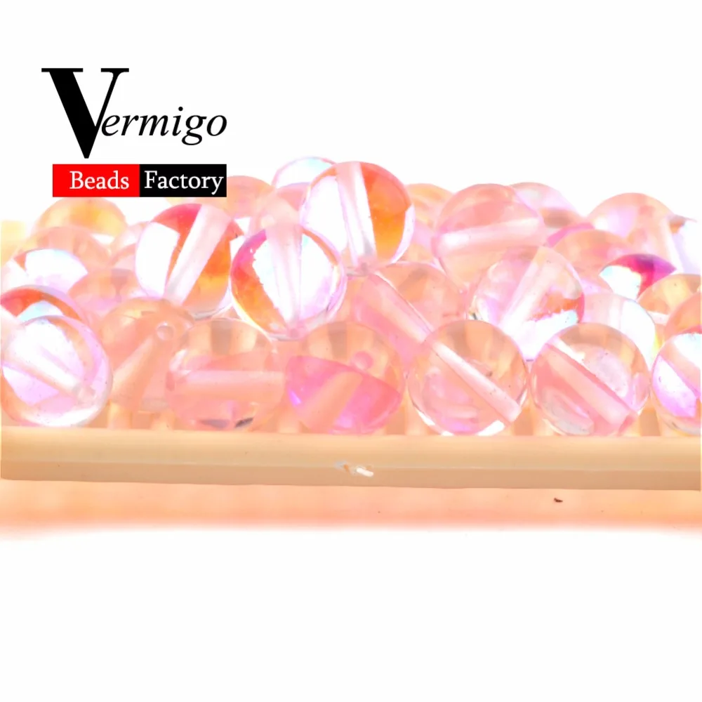 Бесплатная доставка Бусины из натурального камня Гладкий Розовый Лунный камень