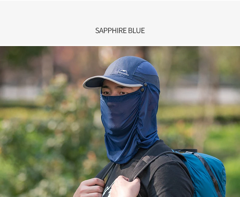 Naturehike летняя Солнцезащитная шляпа для мужчин и женщин Boonie шляпа с шеей лоскут наружная УФ-защита Кемпинг Туризм Рыбалка дышащая Кепка