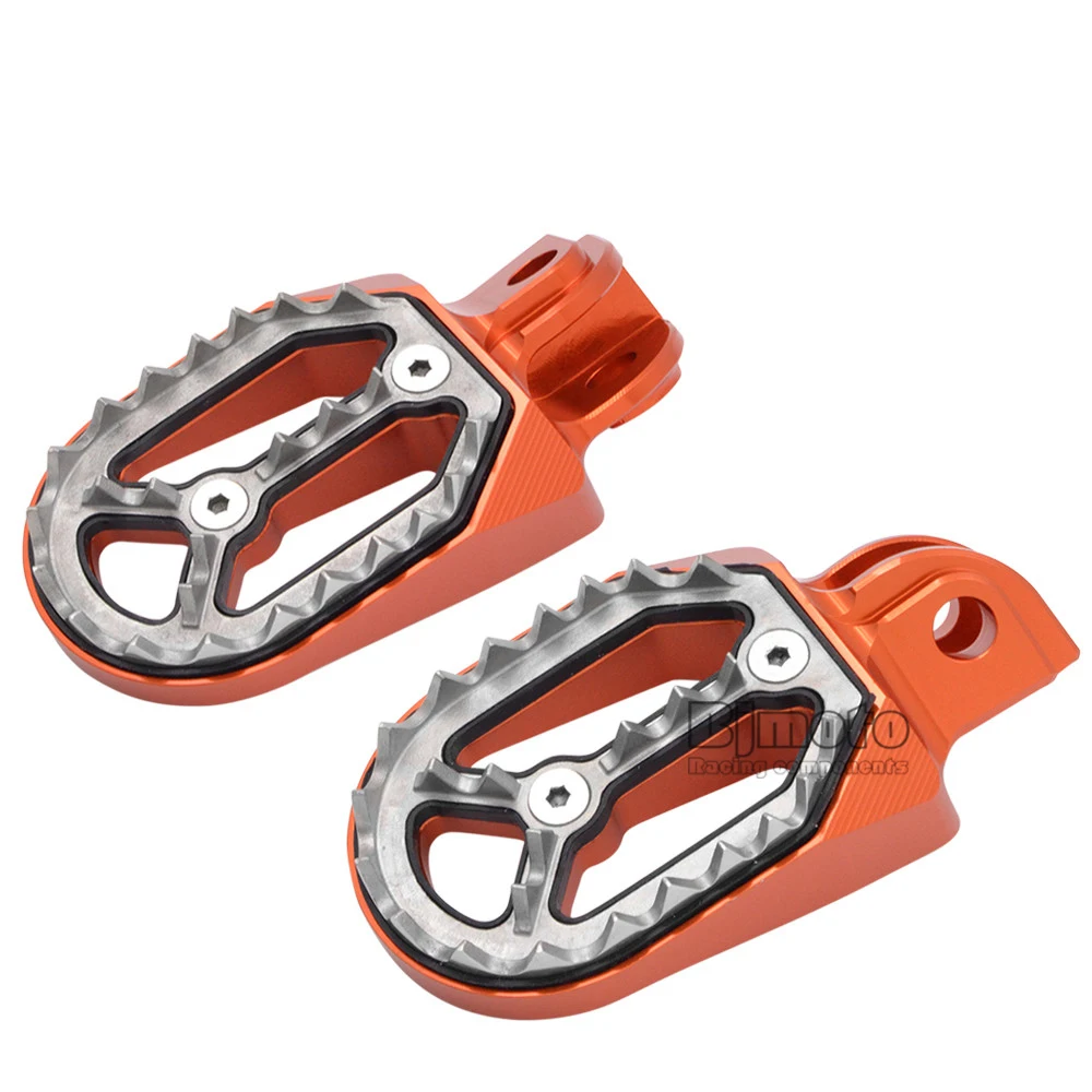 BJMOTO Мотоцикл CNC MX широкие подножки педали для ног для KTM EXC SX SXF XC XCW XCF EXCF EXCW XCFW 85CC-530CC 2005