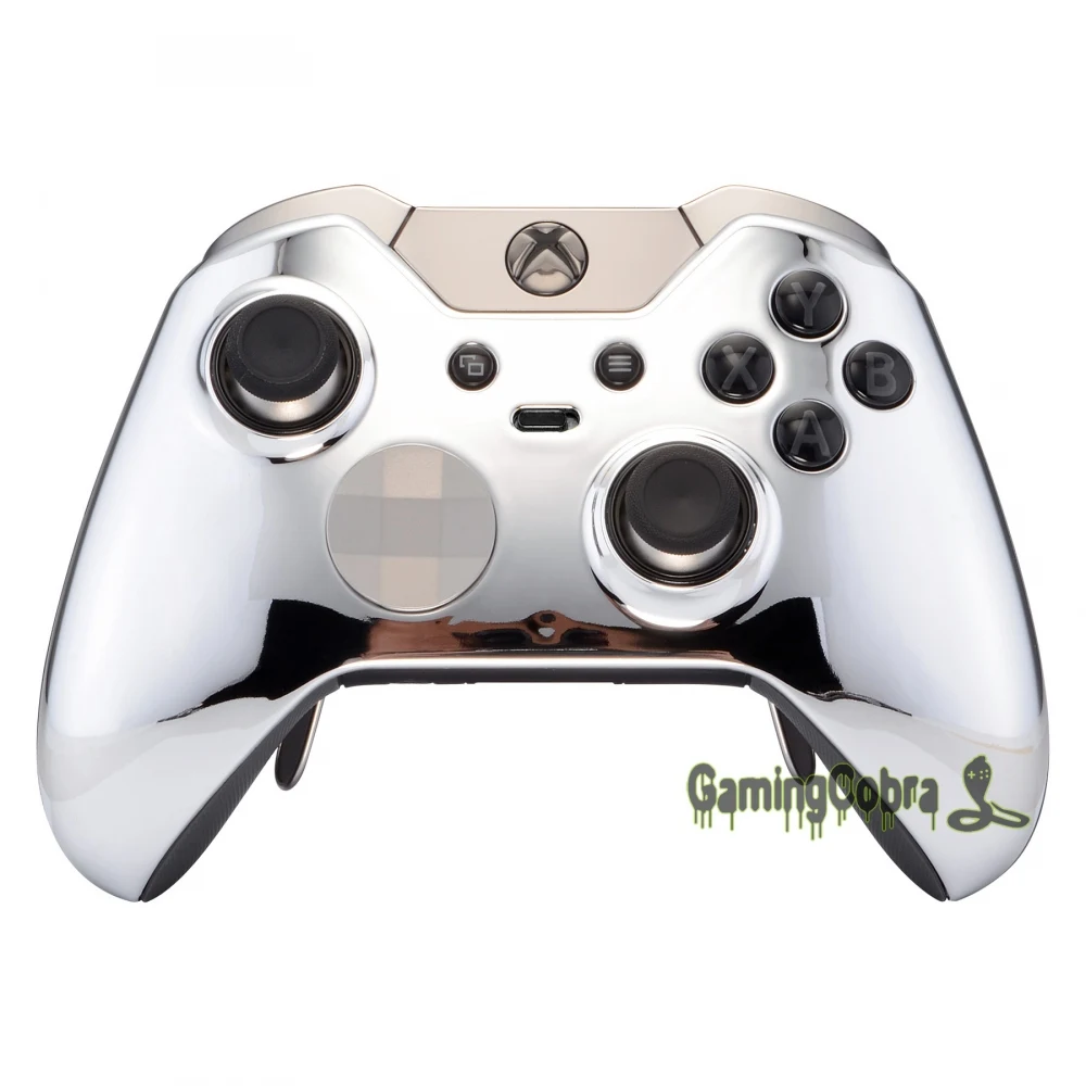 Хром Серебристый Ремонт передней оболочки для Xbox One Elite пульт дистанционного