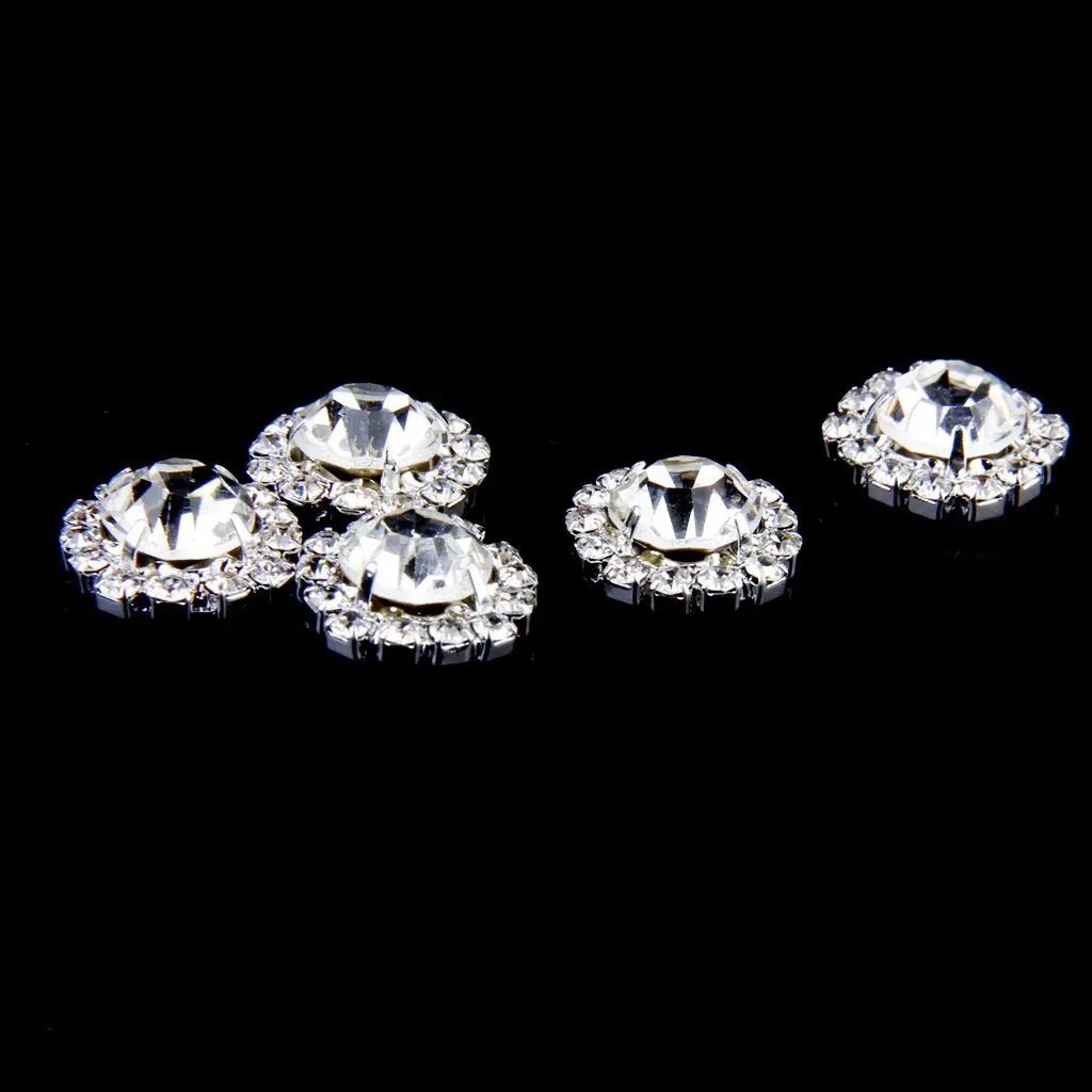 10 шт. прозрачные плоские задние панели диаметром 15 мм|crystal rhinestone button|rhinestone