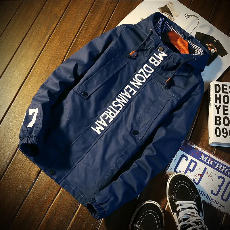 Зимняя Красная куртка бомбер мужская Тонкая зимняя Мужская водонепроницаемая