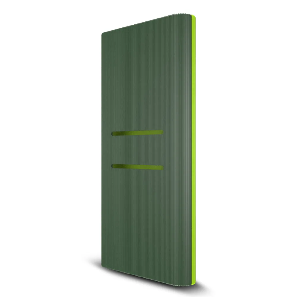 Green Yellow Силиконовый защитный чехол, кожный чехол, сумка для нового Xiaomi Xiao Mi 2, 10000 мА/ч, двойной USB внешний аккумулятор, аккумулятор, аксессуар, разноцветный - Цвет: Green Yellow