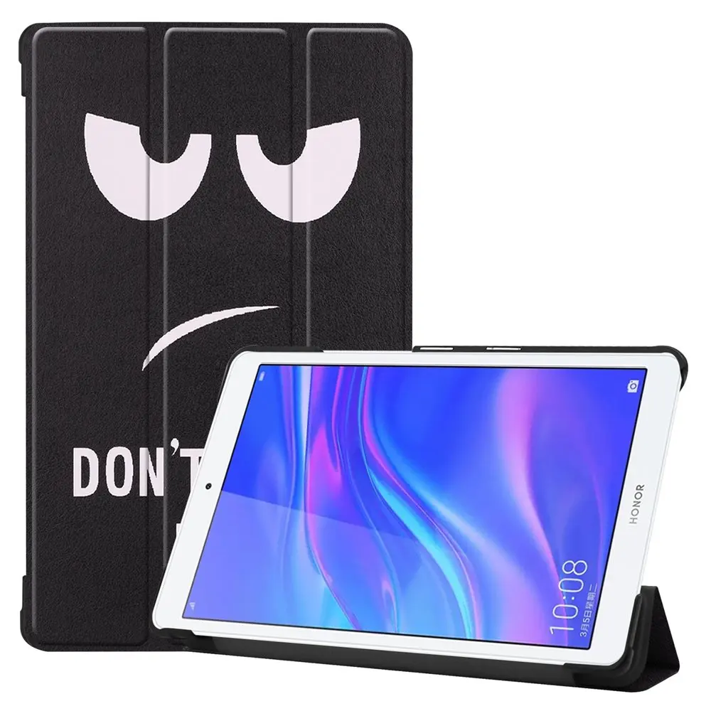 Бежевый Кожаный чехол для huawei MediaPad T5 8,0 JDN2-W09/AL00 Fundas M5 Lite 8,0 чехол для планшета с откидной подставкой для huawei Honor Pad 5 8,0 чехол - Цвет: Бежевый