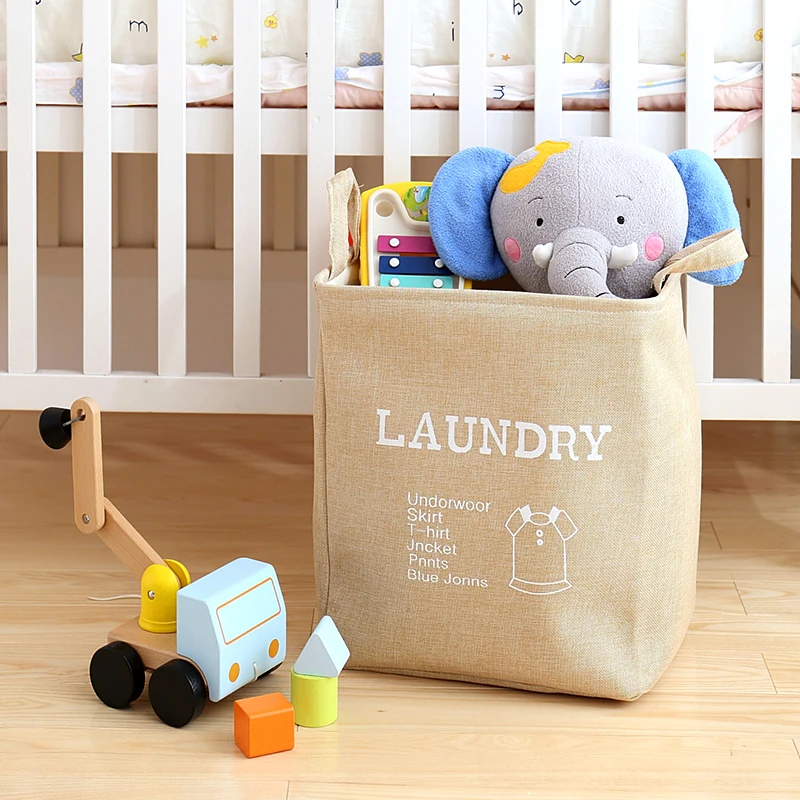 Большая корзина для белья одежда из полотна корзины хранения домашняя баррель