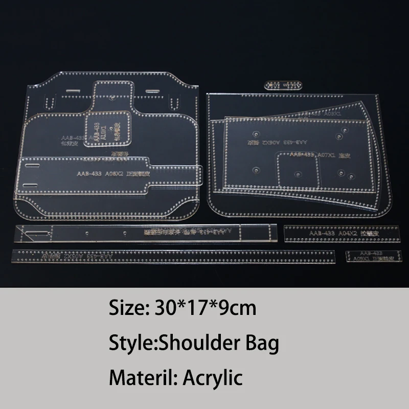 1 набор акриловых шаблонов сделай сам кожаная женская сумочка сумка на плечо