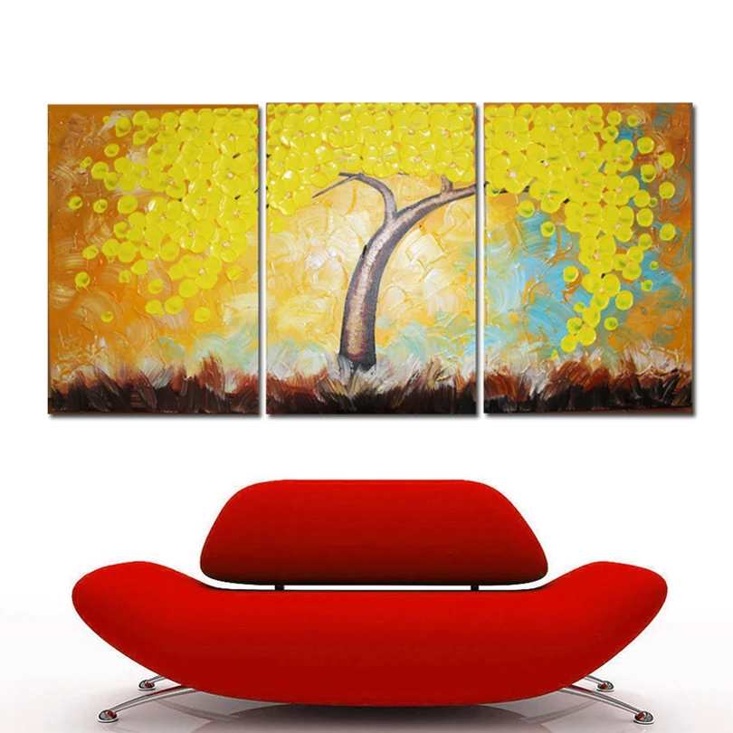 Lucky Tree современная абстрактная картина маслом домашний декор настенное