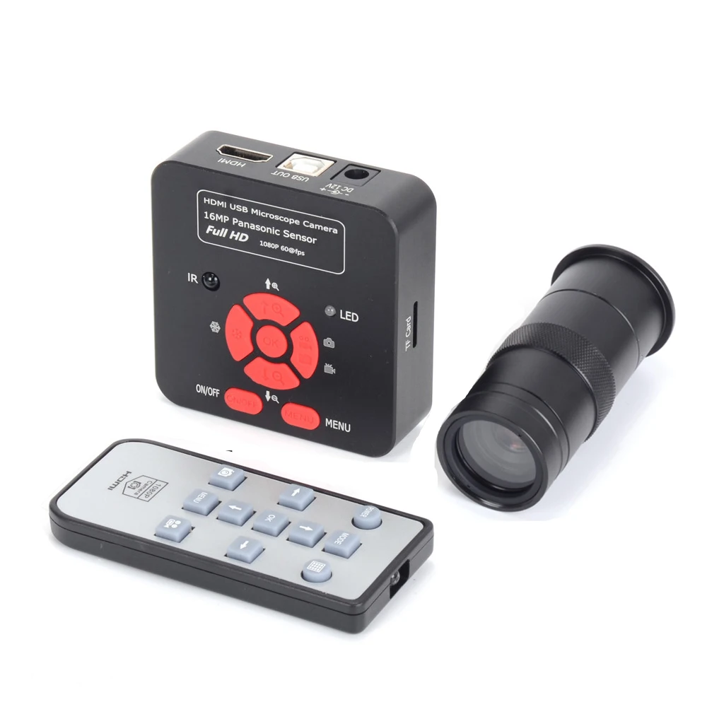 HAYEAR 16MP цифровой USB микроскоп камера 1080P CMOS видеокамера с 100X c креплением объектив