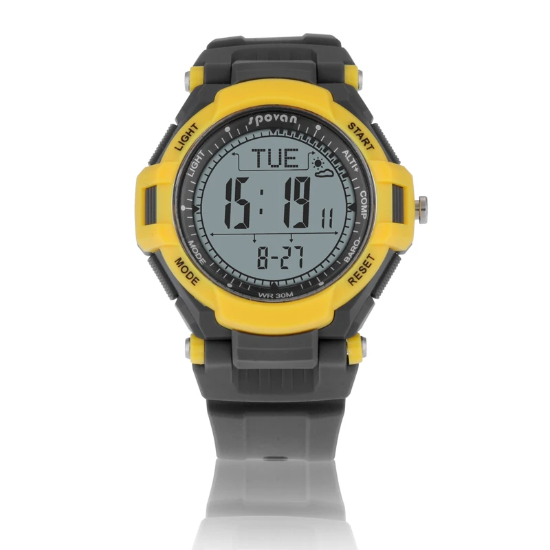 Spovan спортивные часы высотомер цифровой Мужская мода наручные восхождение компас
